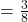 \space = \frac{3}{8}