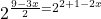 2^{\frac{9-3x}{2}=2^{2+1-2x}}