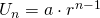 U_n=a\cdot r^{n-1}