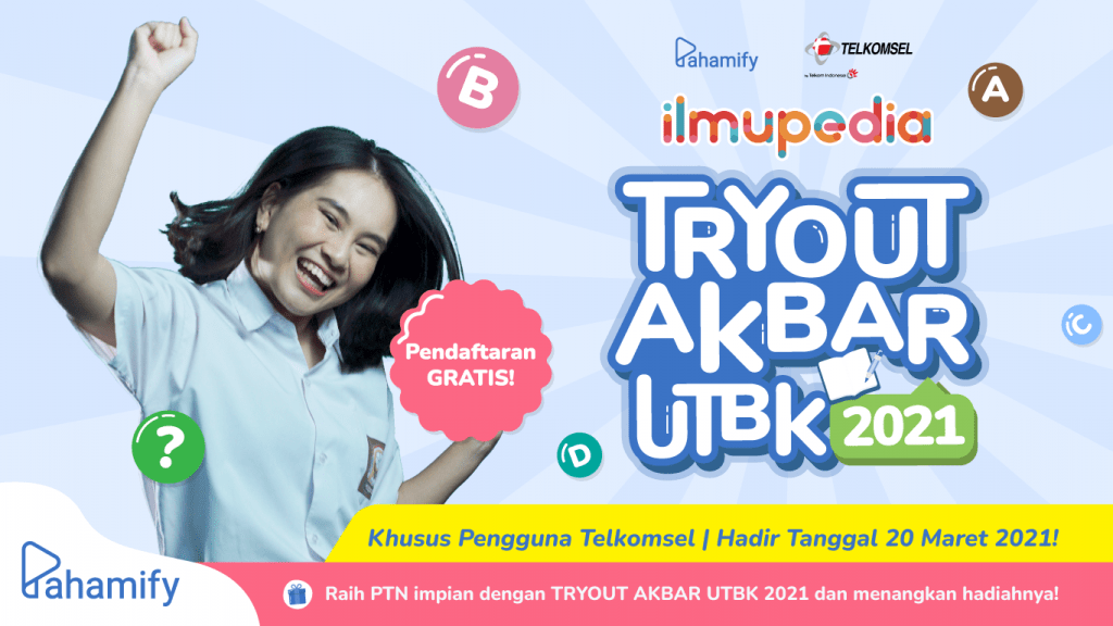 TryOut Akbar UTBK 2021 Ilmupedia & Pahamify. Cek informasi lengkapnya di artikel ini
